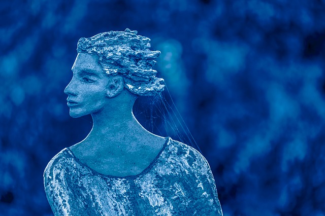 Sculpture de la reine des neiges